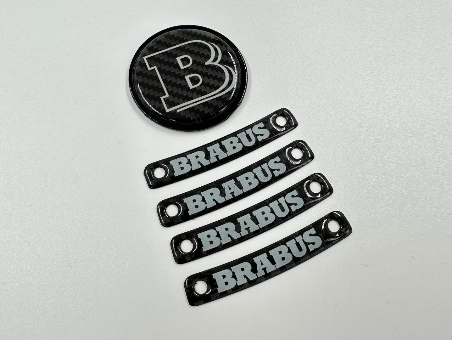 Brabus Grey Badge Logo Emblem Set for Mercedes-Benz W463A W464 G-Class